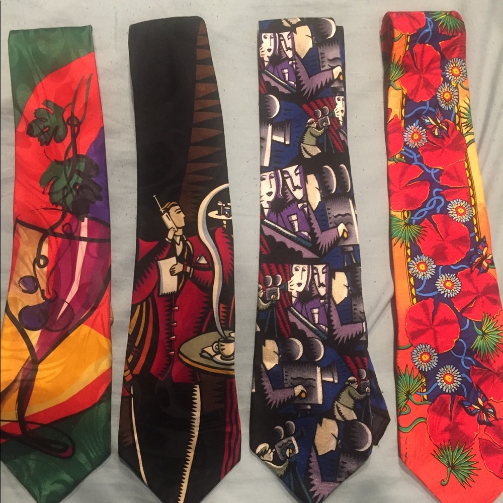 7 Designer Ties Rush Limbaugh Burton Morris